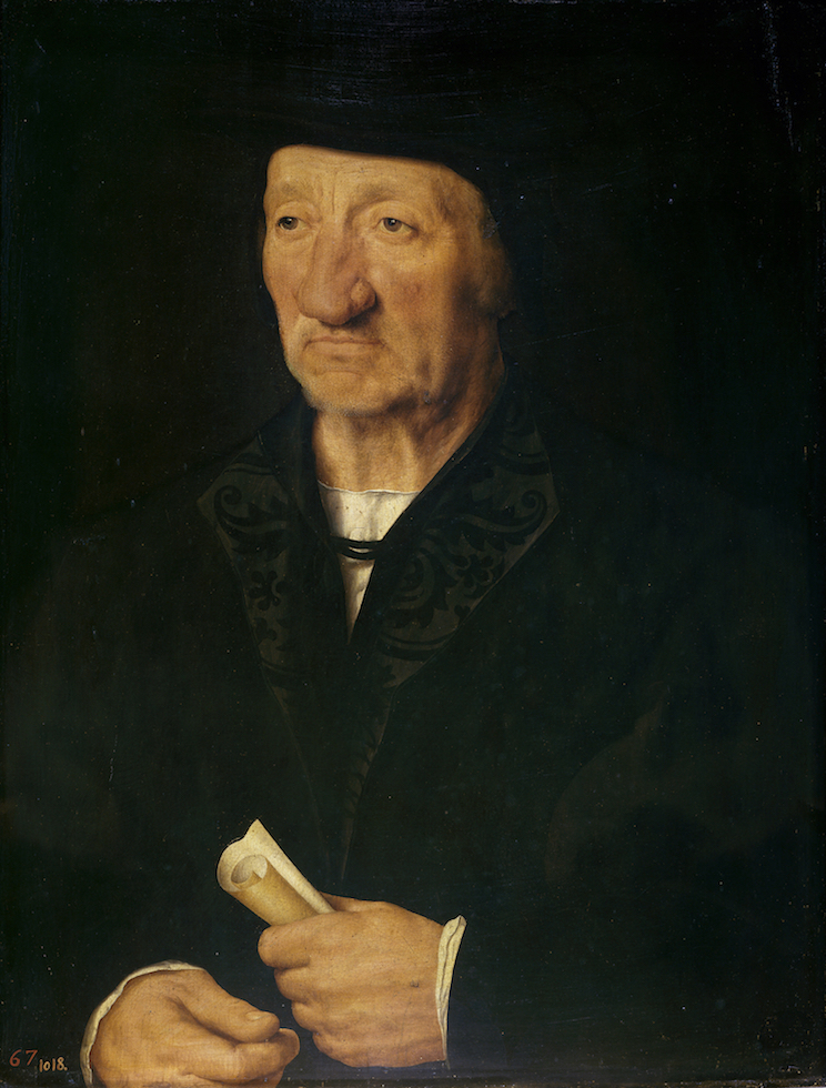 Imagen 9: Joos van Cleve, Retrato de anciano, 1528, Museo del Padro, Madrid