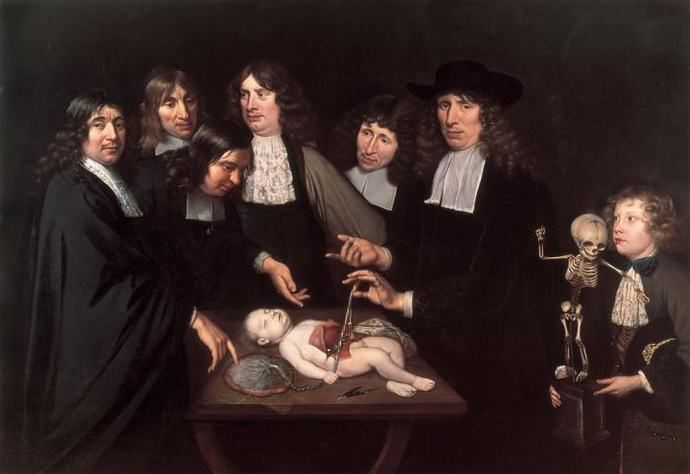 Imagen 5: Johan van Neck, Lección de anatomía de Frederik Ruysch, 1683, Amsterdams Historisch Museum, Ámsterdam