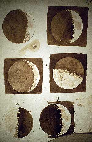 Imagen 9. Estudio de la Luna por Galileo